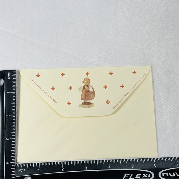 Vintage 1992 Hummel Stationary Hum #13 Meditation 2 Sheets & 2 Envelope Unused - Picture 9 of 10